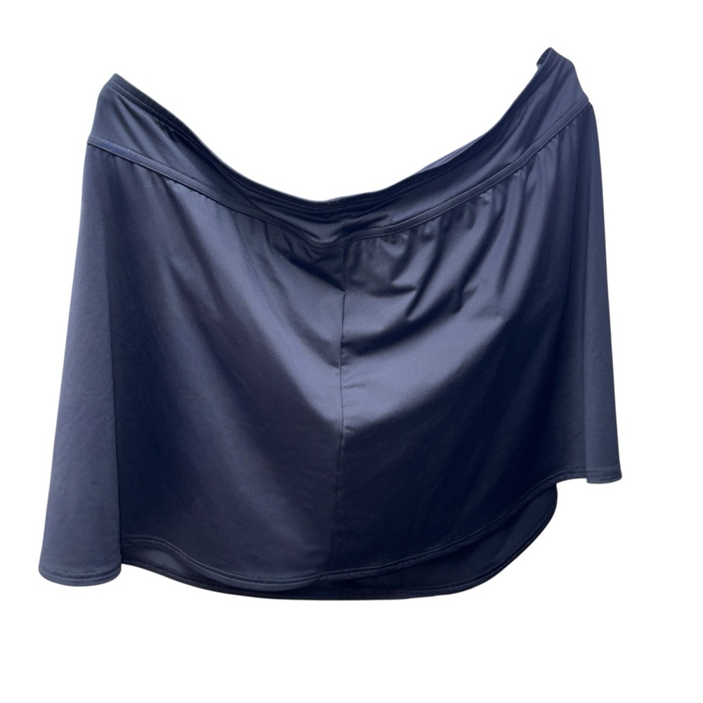 Lands' End Size 20W Black Swim Skirt w/Built-In Briefs LYCRA Xtra Life